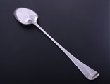 A fine large George III Old English pattern sterling silver basting spoon