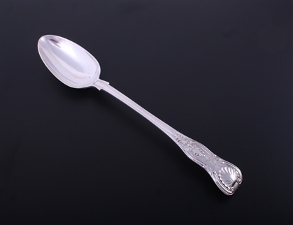 A Victorian King's pattern sterling silver basting spoon