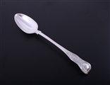 A Victorian King's pattern sterling silver basting spoon