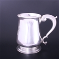 A fine and large provincial George II sterling silver mug