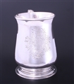 A fine and large provincial George II sterling silver mug