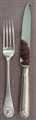 A fine Victorian canteen of Old English with shell pattern sterling silver flatware for twelve people