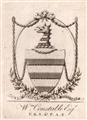 A 18th Century bookplate for William Constable of Burton Constable Hall