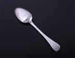 A George II Hanoverian pattern sterling silver table spoon