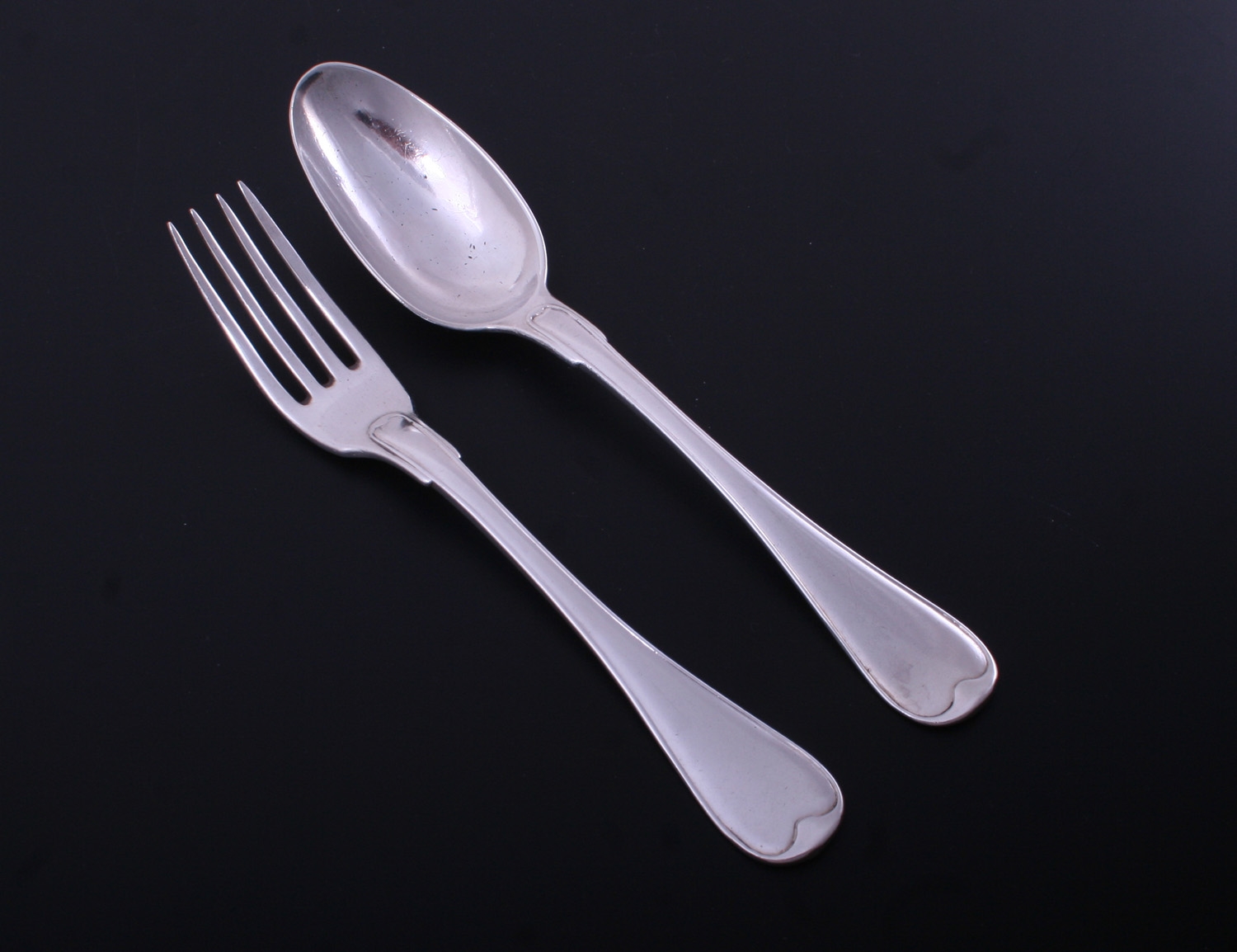 An 18th century French Old English with thread pattern provincial