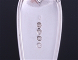 PAUL STORR: A George III fiddle and thread pattern sterling silver table spoon