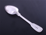 PAUL STORR: A George III fiddle and thread pattern sterling silver table spoon