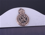 A George V sterling silver regimental photograph frame