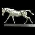 A fine sterling silver model of a horse 