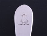 A matched set of Irish 18th century Old English pointed sterling silver dessert spoons