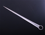 A George III sterling silver meat skewer