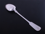 A Victorian provincial fiddle pattern sterling silver basting spoon