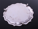 A Victorian sterling silver small salver