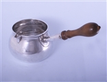 A fine George I Britannia standard silver brandy pan