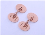 A pair of Edwardian 9ct rose gold gentleman's cufflinks