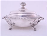 A pair of George IV Old Sheffield silver plate vegetable dishes and covers