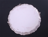 An Edwardian sterling silver salver