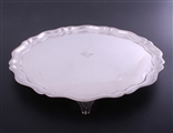 An Edwardian sterling silver salver