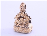 A 19th century gold and intaglio citrine fob seal