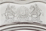 The Sheridan Grant dishes: A fine set of four William IV sterling silver second course dishes