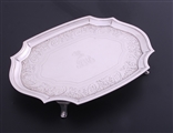 A George III sterling silver teapot stand
