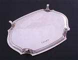 A George III sterling silver teapot stand