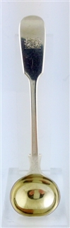 Victorian Sterling Silver Fiddle Pattern Salt Spoon 1881