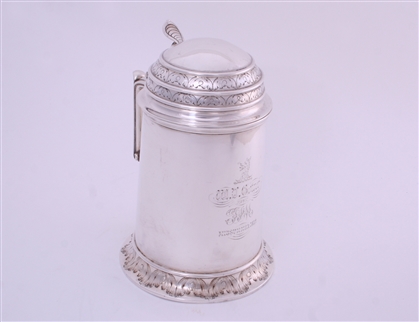 A fine Victorian sterling silver tankard