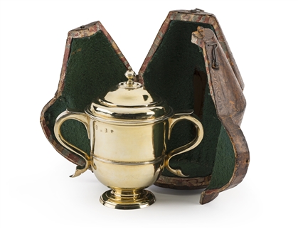 Captain Coram's Cup: A fine and documented George I silver-gilt cup and cover