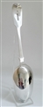 Antique hallmarked Victorian Sterling Silver Fiddle Pattern Tablespoon 1857