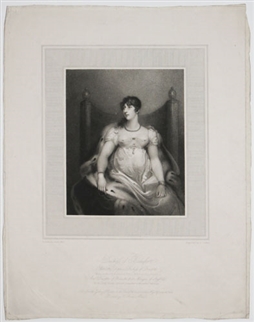 Antique portrait print: Charlotte Sophia, Duchess of Beaufort