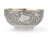 A rare 18th century Indian silver bowl