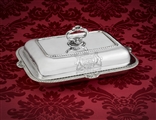 A George III sterling silver and Old Sheffield Plate entree dish and cover