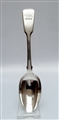 Antique Victorian Sterling Silver Fiddle Pattern Dessert Spoon, 1847