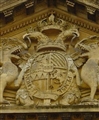 A matched pair of George II silver dishes from the Marlborough Service at Blenheim Palace