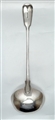 Antique hallmarked Victorian Sterling Silver Victorian Fiddle and Thread Pattern Soup Ladle 1851