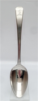 Antique hallmarked Sterling Silver George III Old English Patten Dessert Spoon 1804