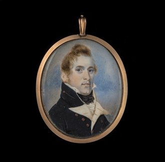 Portrait Miniature of Lieutenant Daniel Pring RN (c.1788-1846), Canadian Hero Of The War Of 1812