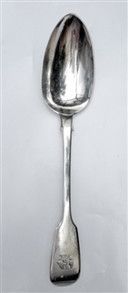 Antique Sterling Silver George IV Fiddle Pattern Table Spoon 1829
