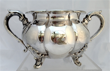Antique Victorian Transitional Silverplated Victorian Sugar Bowl c.1845