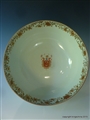 Chinese Porcelain Armorial Porcelain Bowl with MAKGILL MCGILL  MACGILL Family & Clan Arms. Qianlong Emperor 中国纹章瓷板乾隆帝