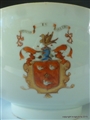 Chinese Porcelain Armorial Porcelain Bowl with MAKGILL MCGILL  MACGILL Family & Clan Arms. Qianlong Emperor 中国纹章瓷板乾隆帝