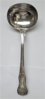 Antique Sterling Silver Victorian Kings Hourglass Pattern Sauce Ladle 1838