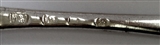 Antique hallmarked Sterling Silver Victorian Hanoverian Rat Tail Pattern Table Spoon 1899