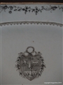 Chinese Armorial TEMPLER family crest coat arms Plate Platter QIANLONG Emperor 中国纹章瓷板乾隆帝