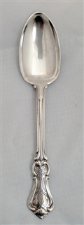 Antique hallmarked Victorian Sterling Silver Albert Military Pattern Teaspoon 1841