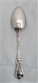 Antique hallmarked Victorian Sterling Silver Albert Military Pattern Teaspoon 1841