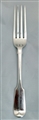 Antique Victorian Sterling Silver Hallmarked  Fiddle Pattern Table Fork 1857