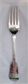 Antique hallmarked Victorian Sterling Silver Hallmarked  Fiddle Pattern Table Fork 1857