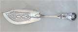 Antique hallmarked George IV Sterling Silver Hallmarked Hourglass Pattern Fish Slice 1826